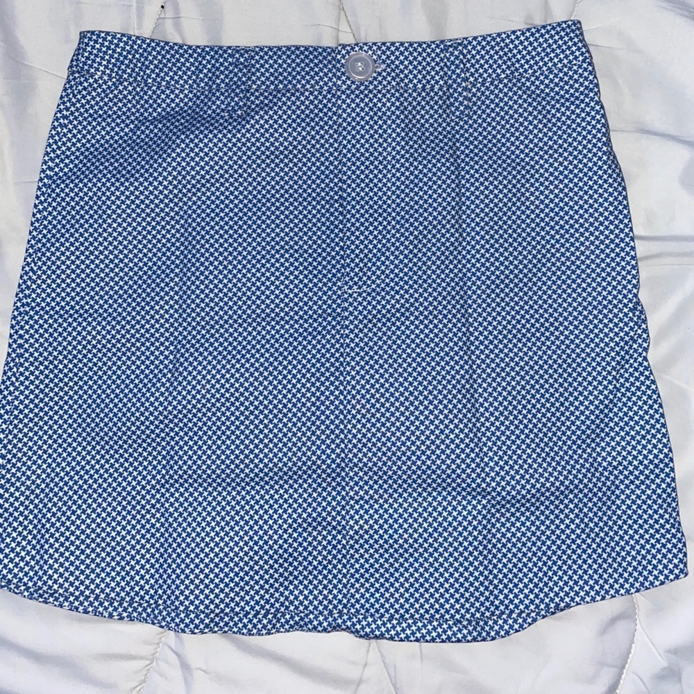 Blue and white skirt